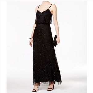 Adrianna Papell floor length sequin gown